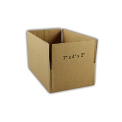 10 7x4x2 “EcoSwift” Brand Cardboard Box Packing Mailing Shipping Corrugated