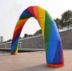 Brand New 40FT*20FT Discount D=12M/40FT Inflatable Rainbow Arch ei