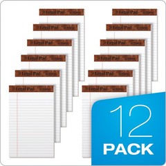 TOPS Legal Pads, 12 Pack, 50 Jr. Legal Ruled 5″ x 8″ Sheets, Bright White Pap…