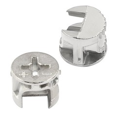 Litoexpe 12 x 10 mm Cam Lock Nut 20 Pcs, Joint Connector 12x10mm-20 Pcs