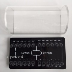 Dental Orthodontic Arch Wire Organizer Storage Box Placing Brackets Round Case