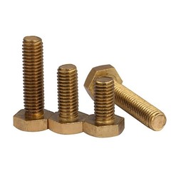 Brass Hex Bolts DIN 933 Fully Threaded Bolts M4 M5 M6 M8 M10 M12