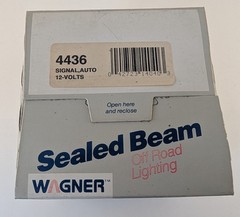 NOS Wagner 4436 Sealed Beam 12v 35w New In Box.