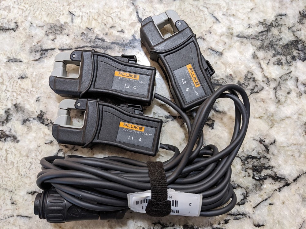 Fluke I20/200A CLAMP PQ3 Fluke 3-Phase Mini Current Clamps 20A/200A Switchable
