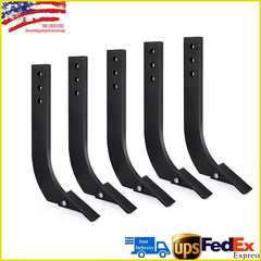 5 Pack 16” Box Blade Shank Scarifier Shanks Teeth 3 Holes Box Scraper Shank