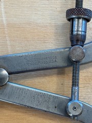 Vintage Starrett 6″ Flat Leg Spring Joint Outside Calipers