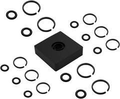 1/2” and 3/8″ Impact Retaining Ring Clip, Friction Ring, Hog Ring, Lock Ring wit