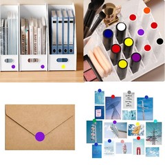 1000 Pcs Purple Round Stickers 1/2 Inch Color Circle Dot 0.5 inch,