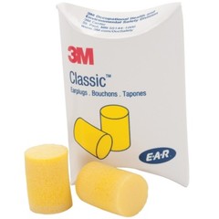 3M E-A-R Classic Foam Disposable Shooting Sleep Ear Plugs Noise Reduction NRR 29
