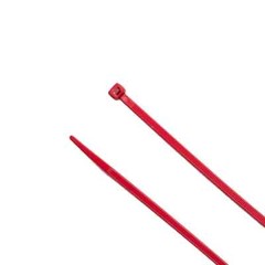 100-Pack 8” Red Nylon Zip Ties, 75 lb | Heavy Duty Cable Ties | USA Stock