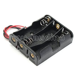 10PCS Plastic Battery Storage Case Box Holder For 3 X AA 3xAA 4.5V with wire