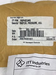ITT Aerospace Controls 130P42C3MS Pressure Switch 10-30psi Adjustable