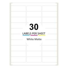 7500 2.625×1 Address Mailing Labels Shipping Stickers for Laser & Inkjet Printer