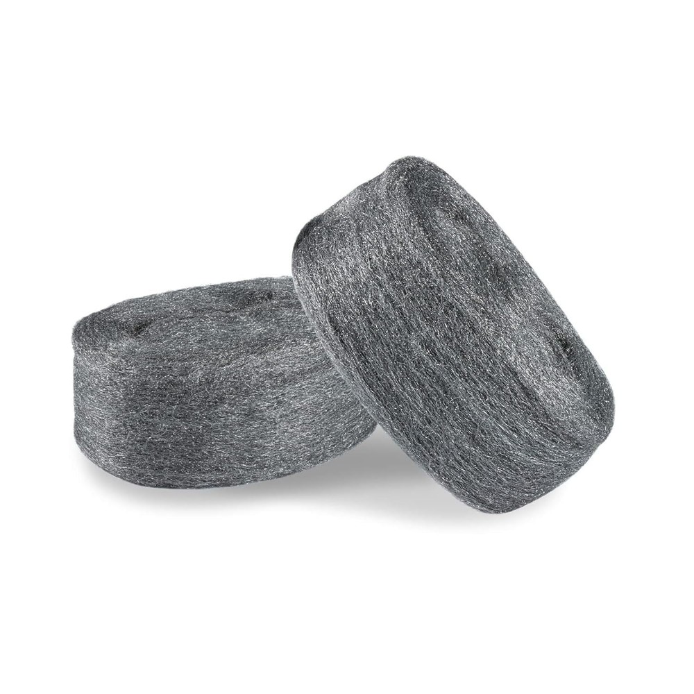 Sukh Steel Wool 0000 10oz(20ft) – 0000 for 2.75 in x 10 ft, Grey