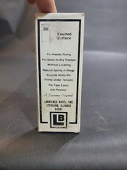 Door Hinges LB Lawrence 2500-DB Satin Brass Button Tip 3 1/2 X 3 1/2 BRAND NEW