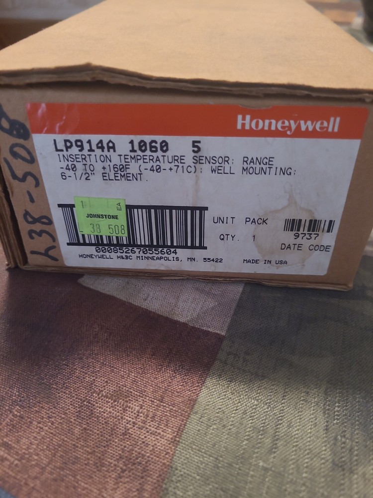 HONEYWELL LP914A 1060 5 INSERTION TEMPERATURE SENSOR -40 to +160_F – NEW SURPLUS