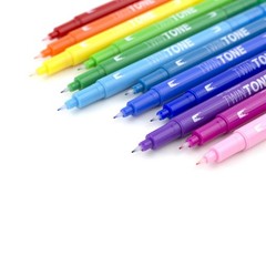 Tombow 61526 Twintone Marker Set Rainbow 12-Pack. Double-Sided Markers Perfect