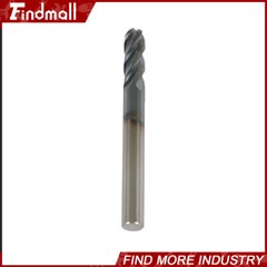 5Pcs Carbide End Mill 1/4″ 4 Flute Ball Nose 2-1/2″ Overall Length -TIALN COATE