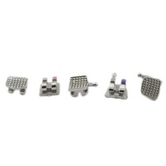 Dental Ortho Brackets Orthodontic Braces Roth MBT 022 018 345 Hook Twin Metal
