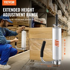 VEVOR Manual Shrink Stretch Wrap Dispenser Wrap Film Holder for 12″-20″ Film
