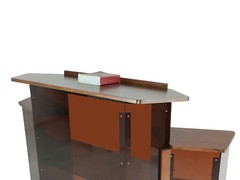 Large Delux Church Pulpit 61″ Wide X 24″ Deep X 47″ Tall Wood Acrylic Preach Lec