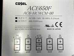 COSEL ACE650F AC6-HCWCW-00 Power Supply – Used Working