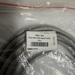 6-Pin Mini-DIN Signal Cable 5M (16ft) P/N 6000.1004 Industrial PLC Cable
