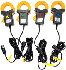 3 Phase Power Quality Meter with 4 PCS Current Clamps 100A Touch Screen ETCR5230