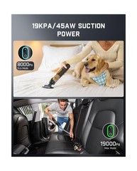 Fanttik Slim V8 APEX Car Vacuum, 4-in-1 Portable Mini Cordless Vacuum with 19…