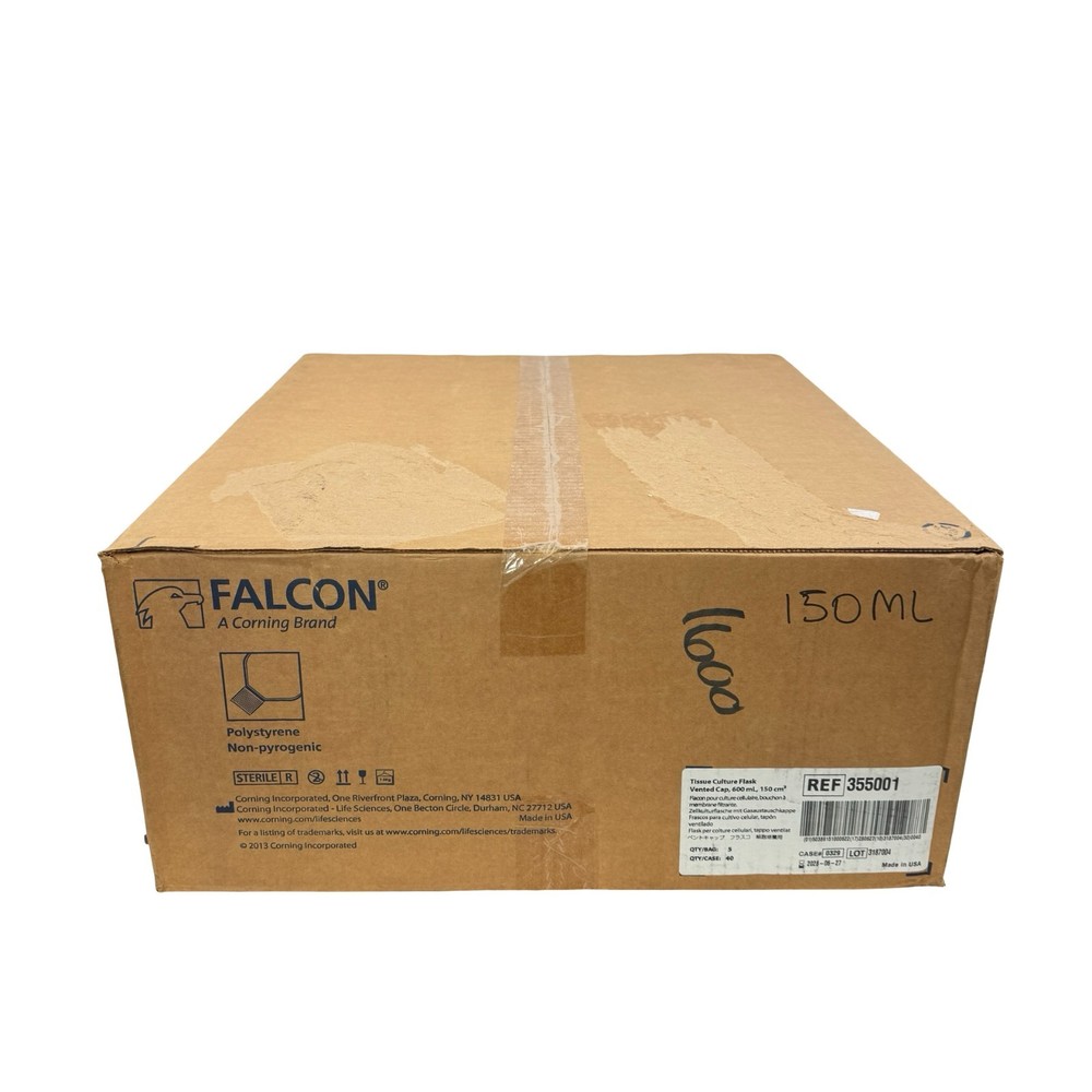 Falcon 355001 Tissue Culture Flask 600mL 150cm² Vented Cap Sterile 40/Case