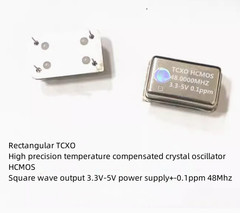 Rectangle High-precision 0.1ppm 3.3V-5V HCMOS DIP14 TCXO Crystal 48MHZ 48.000M