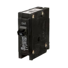 Eaton BR120 20A 1-Pole Plug-On Type BR Circuit Breaker 3 L x 3 H x 1 W in.