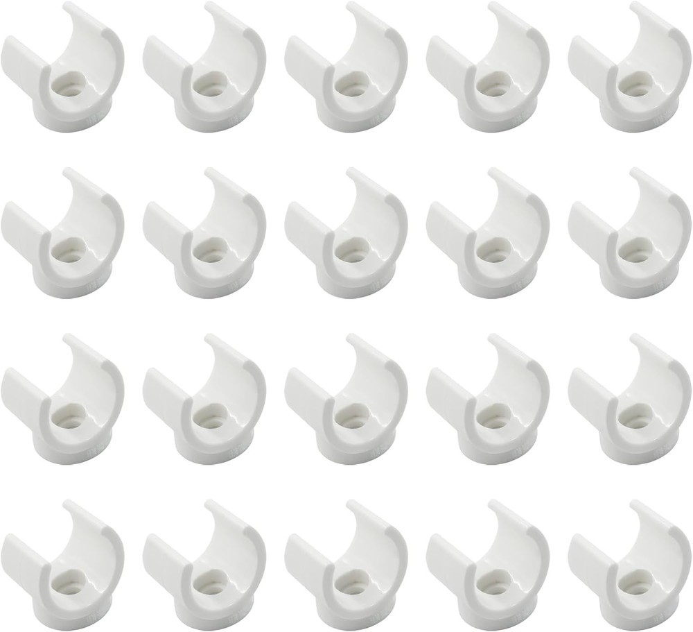 Litoexpe 3/4 Inch PEX Pipe Clamps, 20mm PVC Holder, Plastic 3/4, 20pcs
