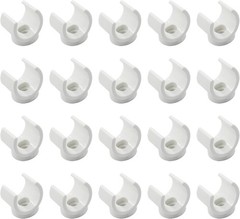 Litoexpe 3/4 Inch PEX Pipe Clamps, 20mm PVC Holder, Plastic 3/4, 20pcs
