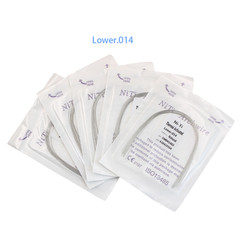 Dental Orthodontic Heat Thermal Activated NITI Arch Wires Natural Round Wire