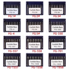 10-100Pcs Dental High Speed Handpiece Carbide Burs Round Steel FG Bur Drills ty