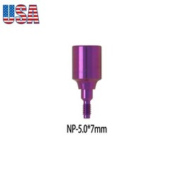 Dental Healing Abutment Cap Cover Screw Fit Nobel Active RP NP Height 3/5/7mm