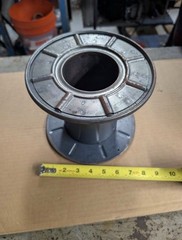 6 Industrial Steel Wire Spools – 8″ x 7″ – Empty Metal Cable/Welding Reels