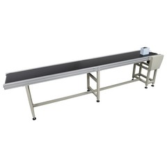 Electric PVC Conveyor Belts System 118in Length 15.7in Width Adjust Speed 110V