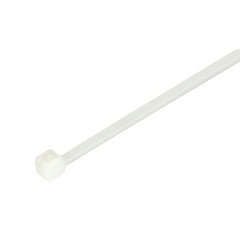 8”/Clear Zip Ties, 100 Pack, 18lb Strength, UV Resistant 8″ (18lb) White