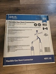 Selkirk 4 in Flexible Gas Vent Connector Expandable 2-3.5 ft 4EFC-3S