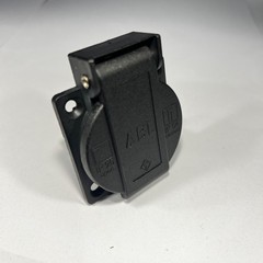 15A 125v Panel Socket IP20 ABL Sursum UL12500 50mm Plastic Mains 2P+E Electrical