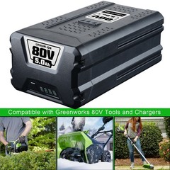 2PS 5.0ah Replacement PRO 80Volt Battery GWL1840 For GBA80200 GBA80400 Battery