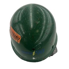 Vintage Original MSA Skullgard Green Fiberglass Hard Hat Cap Size MEDIUM