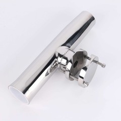 2PCS Stainless Tournament Style Clamp on Fishing Rod Holder for Rails 1-1/4″ …