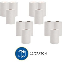 White 7.88″ x 350 FT 12 Roll Bathroom Paper Towel Dispenser Refill