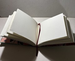 Handmade Flower Fabric – Arches Sketchbook Blank Book – 6.5 in. x 5 in.