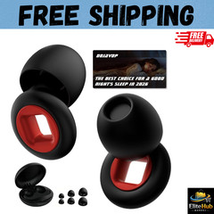 Artevive Earplugs Motorcycle.Earplugs for Sleeping Noise One Size, Black Red