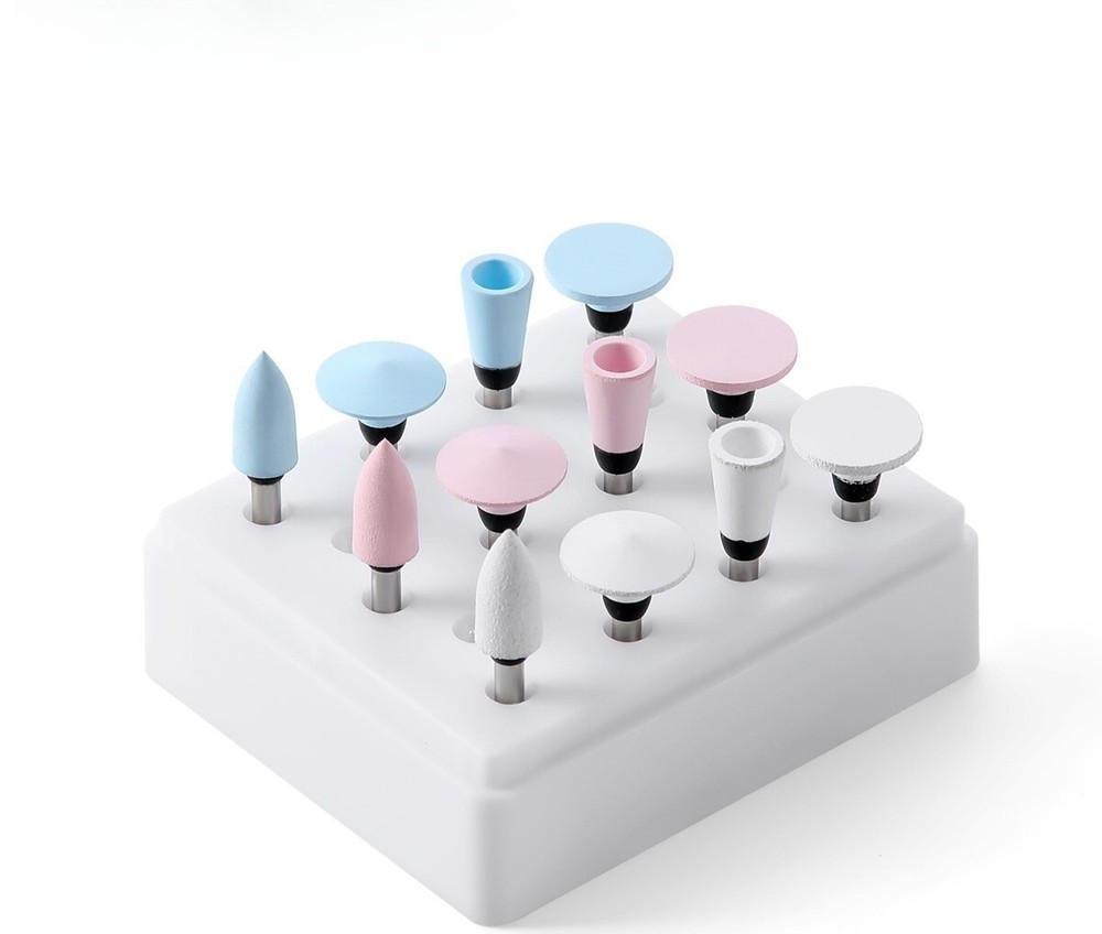 牙科复合抛光燃烧器套件 RA 2.35 毫米硅胶抛光机适用于 Contra Angle-