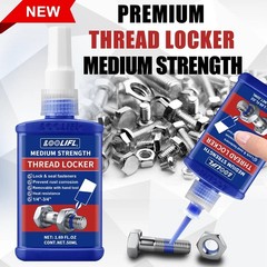 Threadlocker Blue, Thread Lock Medium Strength Lock Tight for Nuts, Bolts, Faste